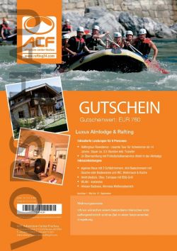 Luxus Almlodge & Rafting